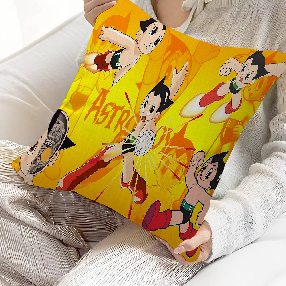 A-Astro Boy Anime Cushion Cover Car Throw Pillow Case For Sofa Car Christmas Gift 40x40cm 45x45cm