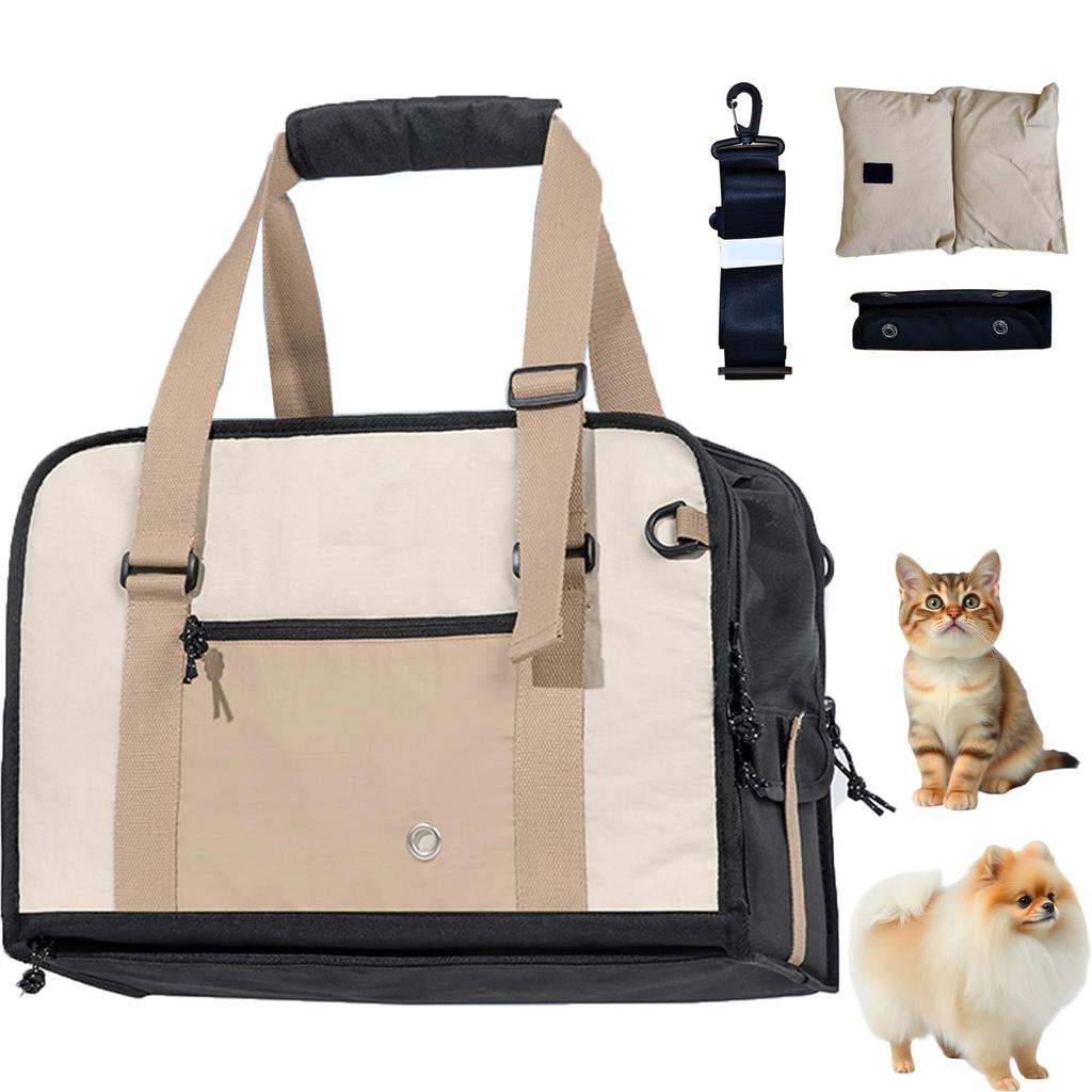 Moerakuen Pet Carrier Bag for Small Dogs and Shoulder 7kg Can be Carried Over the or Perfect for Hospital Disaster Train Small and Rabbits Cats,