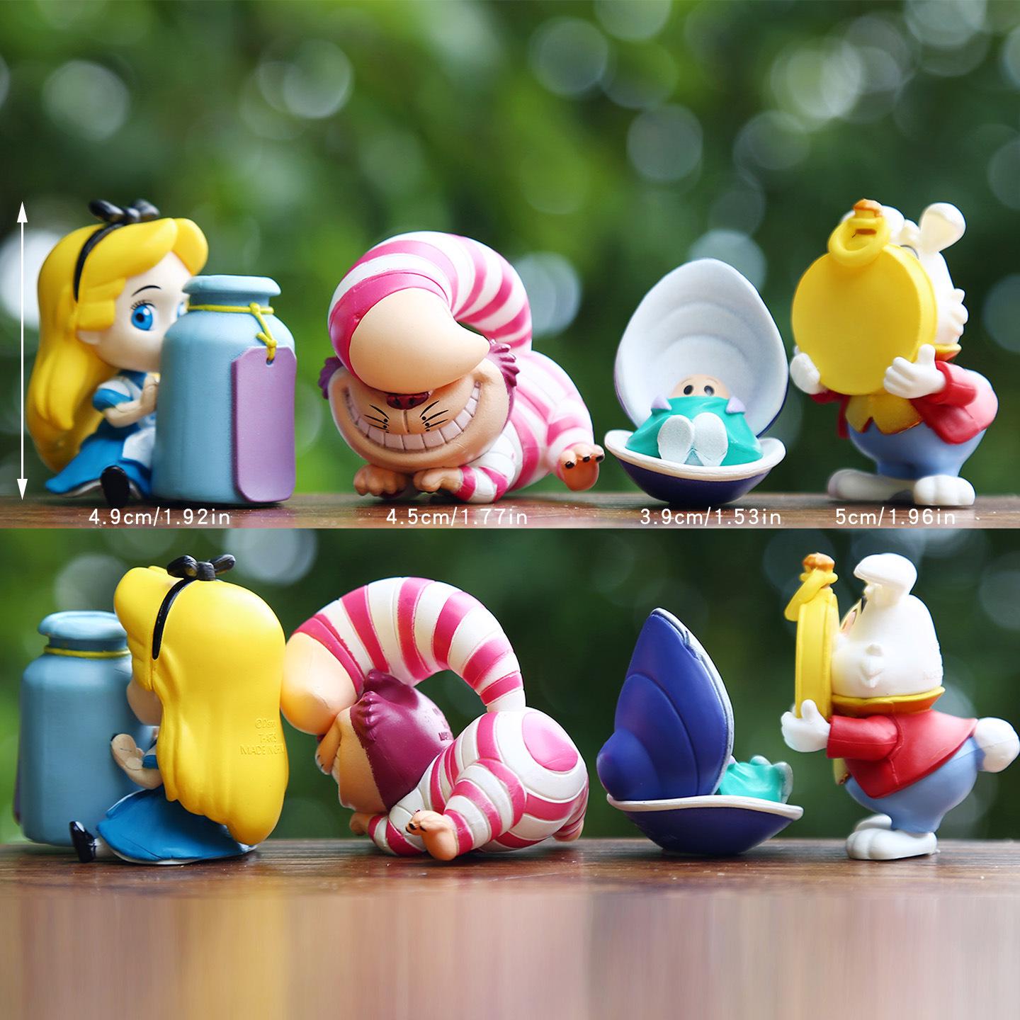 Classic Alice in Wonderland 2D Anime Girl Figure Blind Box Decor