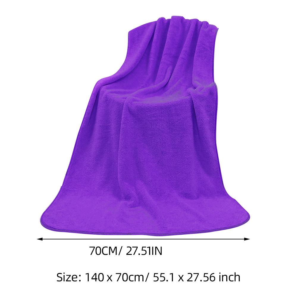 Microfiber Bath Towel Large Quick Dry Lightweight Super Absorbent Texture for Spa Beach Swimming Camping Women Dark Purple