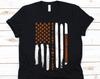 Her Fight Is My Fight American Flag Shirt, Leukemia Awareness Gift, Blood Cancer, Orange Ribbon Design, Independence Day, USA Flag, July 4th