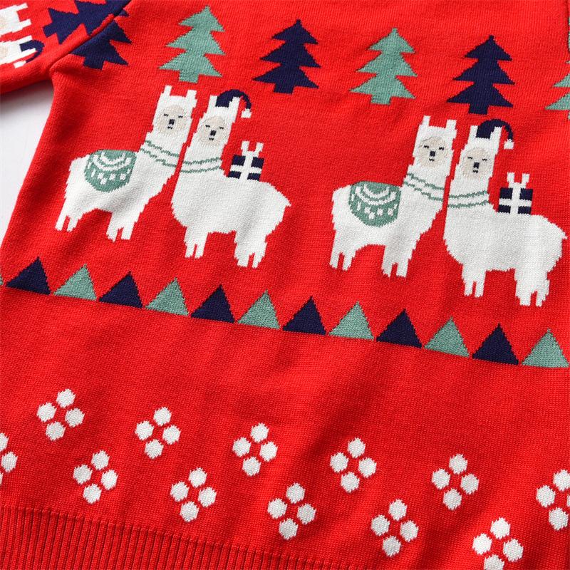 New Arrival Christmas Sweater for Girls Children's Autumn/Winter Round-Neck Knitwear Boys' Pullover