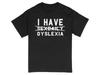 T-shirt Drôle de Sensibilisation à la Dyslexie T-shirt Graphique Humoristique avec Jeu de Mots T-shirts Graphiques Streetwear Rétro T-shirt Unisex à Manches Courtes