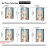 2pcs, Creative Curtains 2D print Ocean Starfish And Seashells Machine Washable Fabric (without rod) Art Deco Festive Perfect for