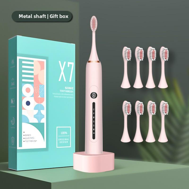 Weiche Borsten Elektrische Zahnbürste für Erwachsene Smart Home Schallzahnbürste Tragbar für Paare Lade-Set