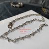 Guochao Hip Hop Trendy Thorn & Brier Pant & Neck Chain - Unisex Dark Hong Kong Style