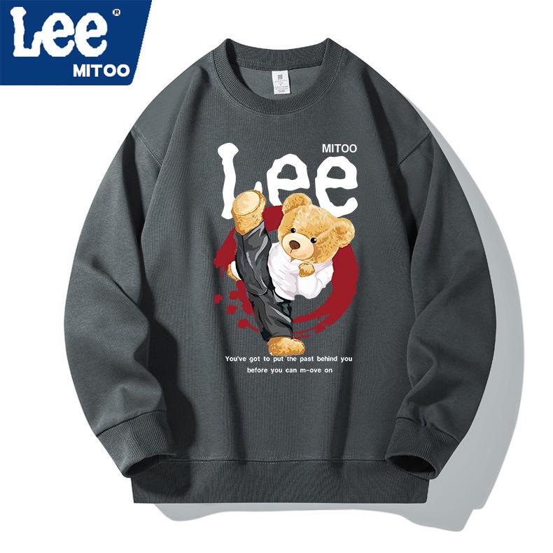 2025 Lee & Mitoo Unisex American Streetwear Fleece Long Sleeve Top