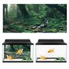 PVC Adhesive Riverway Green Woods Aquarium Background Poster Sticker Fish Tank Decoration