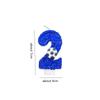 Blue Large Candles Football Birthday Decoration Gifts Children For Guests Candle Number Boy Halloween Party Memories Lamp Candle