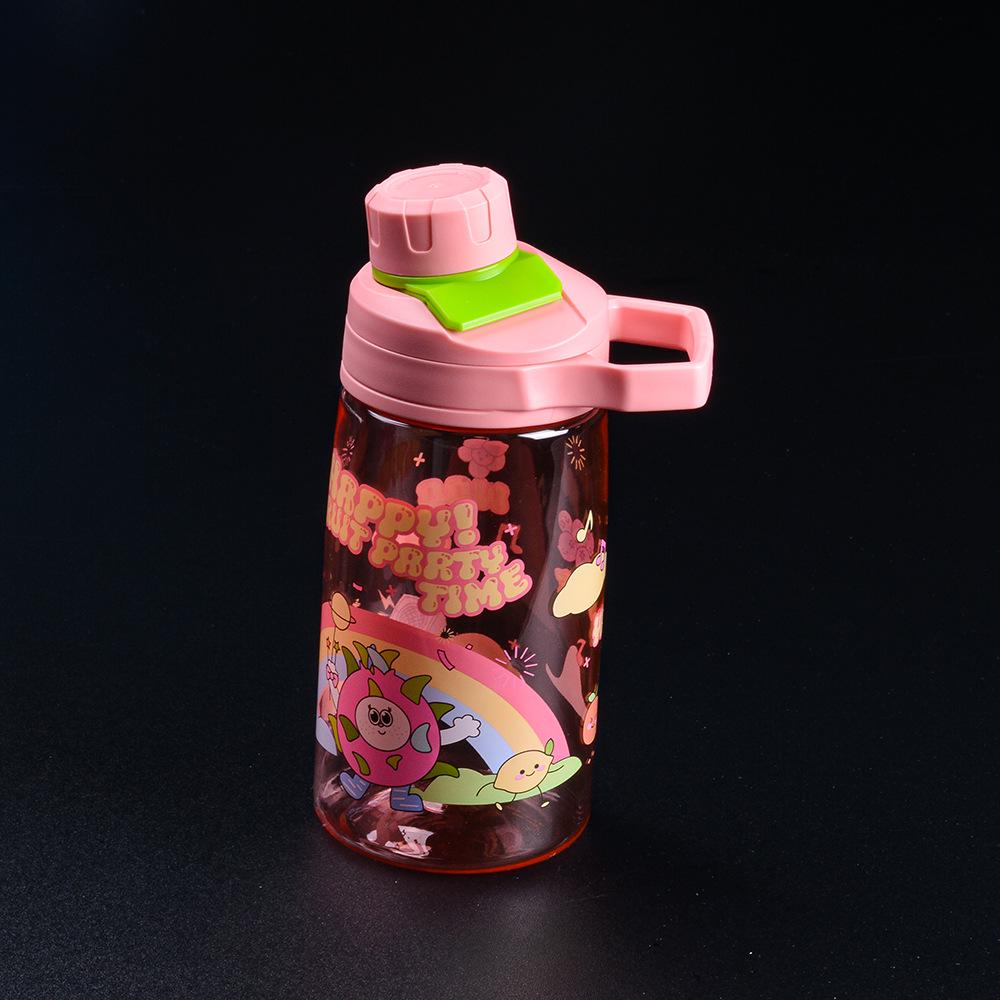 Tritan Large Capacity Portable Sports Water Bottle with Straw - Stylish Plastic Cup for Adults.