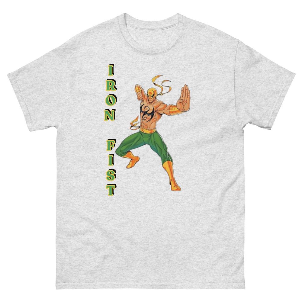 

Унисекс Классическая футболка Iron Fist, Футболка супергероя MCU, Футболка Iron Fist на заказ 4XL