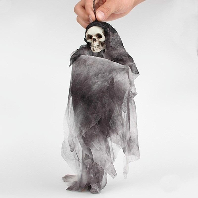 30cm Halloween Skull Ornaments Haunted House Doll Tricky Secret Room Fright Funny Prank Novelty Prop