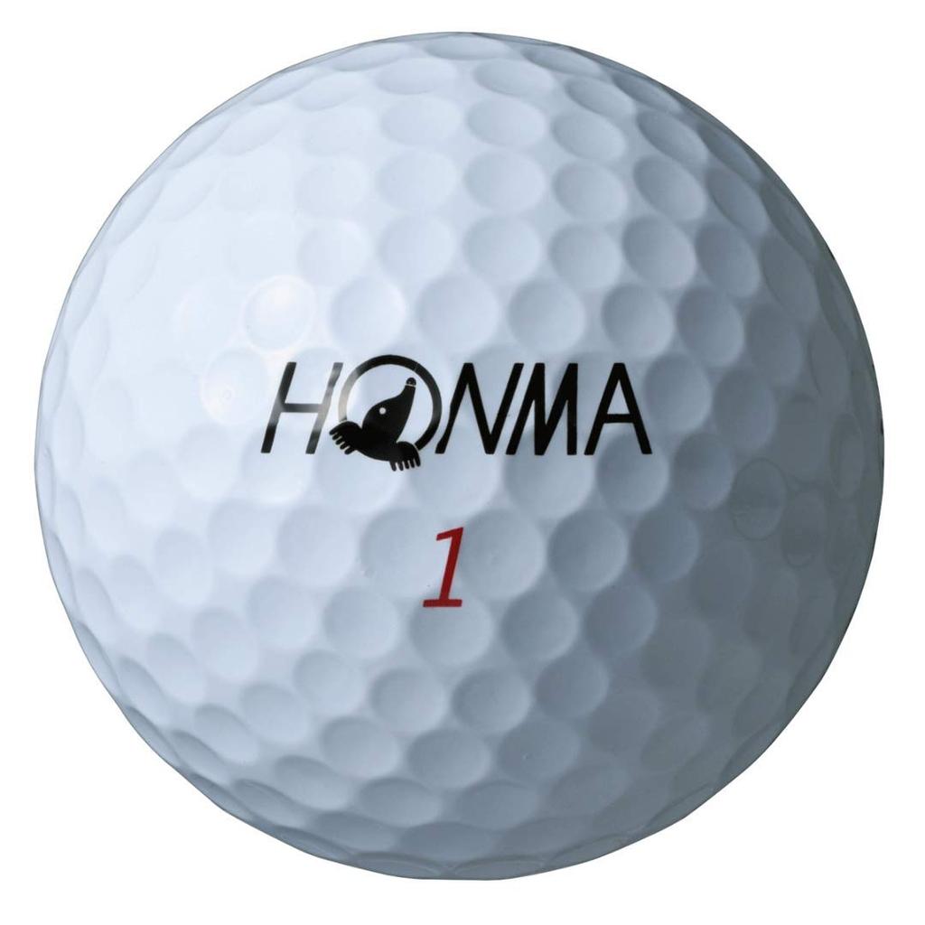 Honma Golf Balls 1 Dozen 12 Balls White Yellow 3 Pieces BT1908 TOUR WORLD Honma Golf TW-X HONMA/White/TW-X