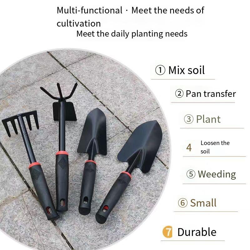 Gardening Shovel Small Shovel Set of Four Vegetable Gardening Tools Gardening Tools Flower Shovel Small Iron Shovel Flower Planting Tool