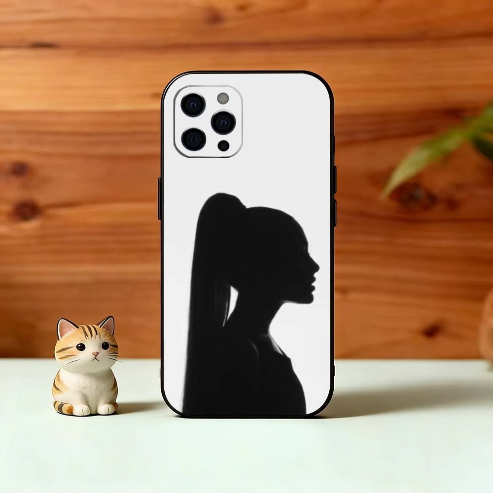 AG A-Aesthetic Phone Case For iPhone 17, 16,15,14,13,12,11 Plus,Pro Max, Others Soft Black Cover