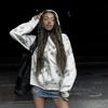 Unisex Hoodie met Lange Mouwen en Rits Losse Pasvorm Streetwear Sterrenprint Sweatshirt Jas