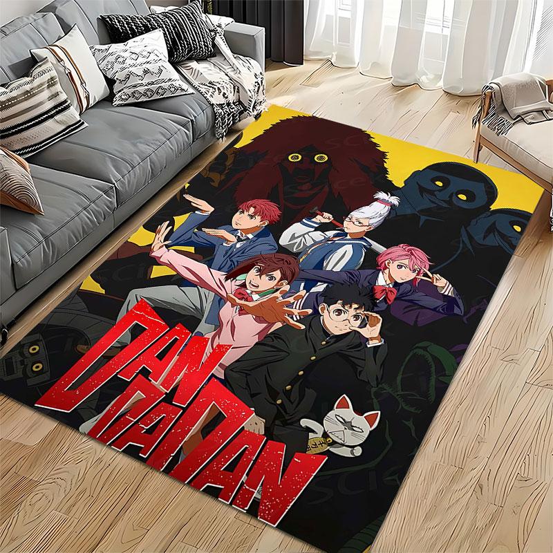 "Anime Style Dandadan Carpet" suitable as a non-slip mat for the living room or bedroom sofa