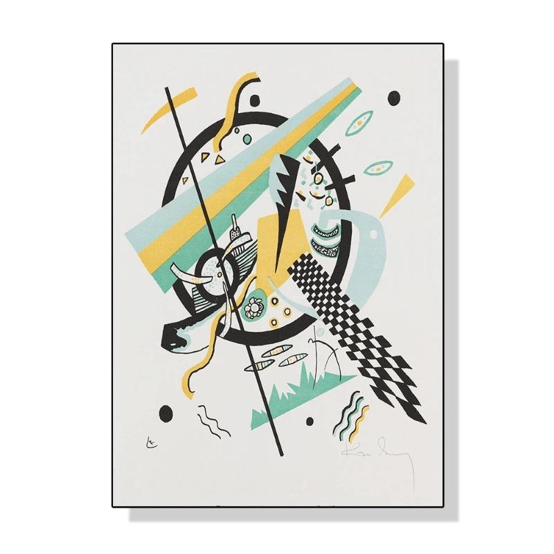 Wassily Kandinsky Geometric Wall Art Poster Prints Modern Abstract Style Canvas Painting Picture for Living Room Home Decor