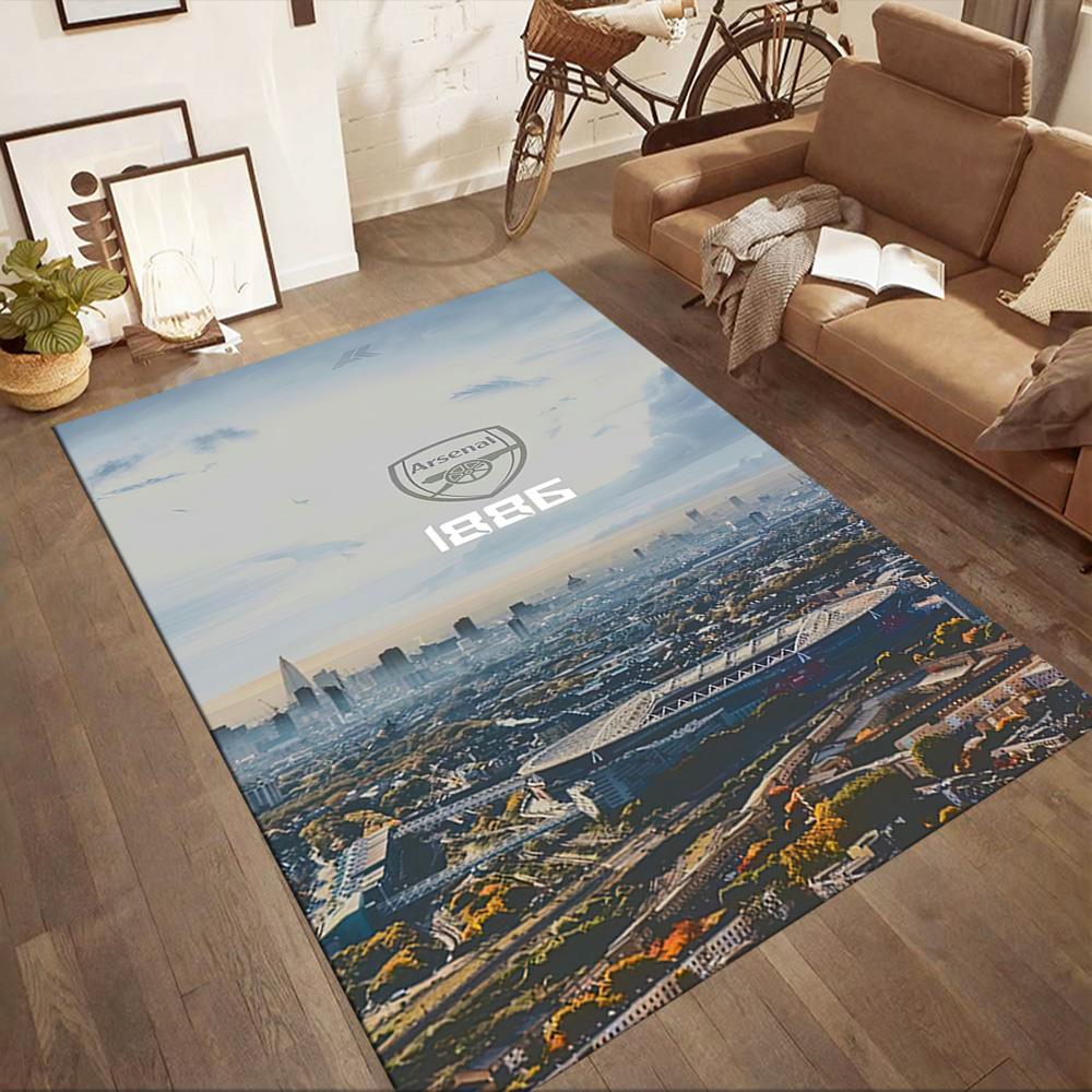Arsenal Floor Rug Office Rug Perfect for Decorate Room Hallway Entryway Bedrooms Anti-slip Rug Anime Office Decor Perfect Gift for Friends & Family