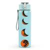 1PC Lunar Phase Moon Cycle Art 750ml Color Plastic Sports Water Bottle Leakproof Flip Straw Lid Suitable for Sports Office Home Use
