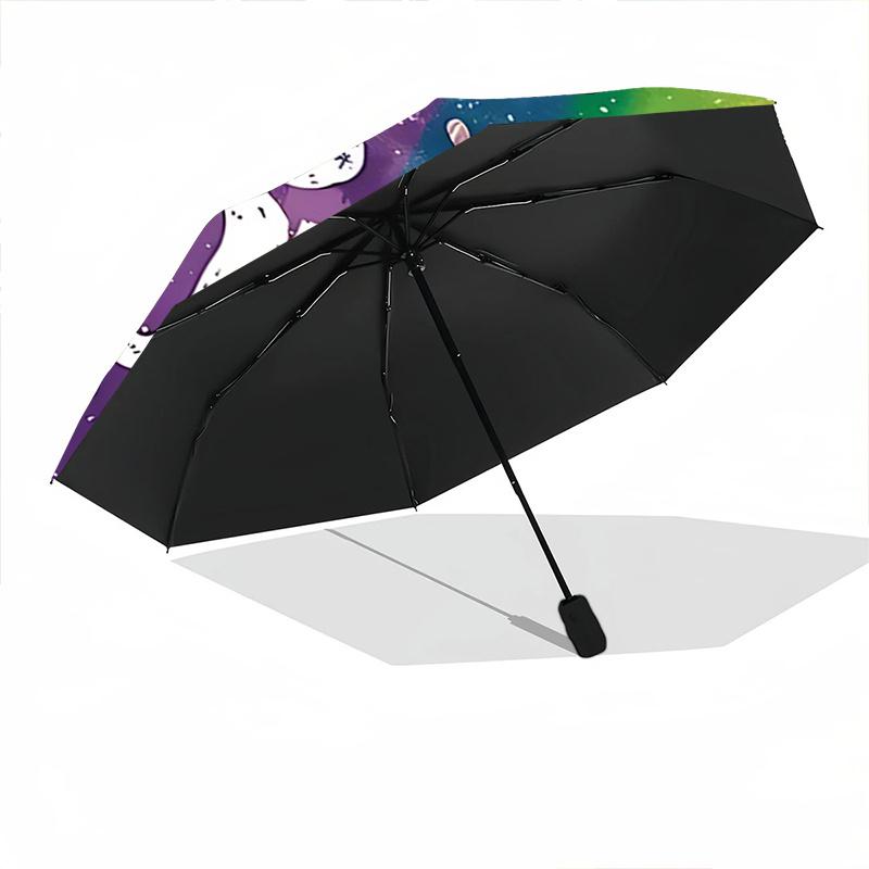 1pc Heart Love is Love Automatic Opening/Closing Umbrella with Foldable Design, Iron Frame Outdoor Umbrella for Fans, Travelers, Daily Use, Gift
