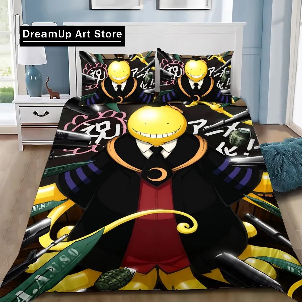 New 3d Printed Anime Assassination Classroom Duvet Cover Pillowcase Bedding Set Adult Boy Girl Bedroom Decoration Children Gifts