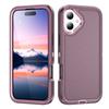 For iPhone 17 Case PC+Silicone+EVA 3 In 1 Shockproof Phone Cover