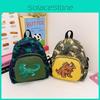 Stylish Childrens Dinosaur School Backpack Charming Nylon Material For Young Students