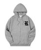 Randomoff 909R Sporty Zip-Up Hoodie [Gray]