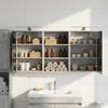 Bathroom Cabinet Set 3 Pcs 126 X 16 X 62.5 Cm Engineered Wood