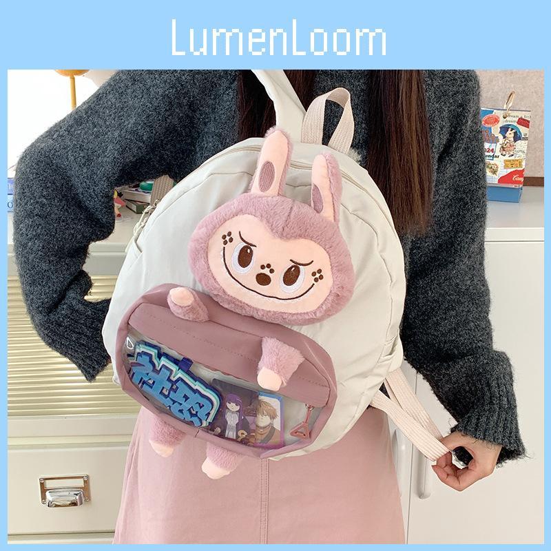 Med Plysj Ryggsekk Justerbare Skulderstropper Og Kapasitet Stor