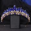 DIEZI Fashion New Luxury Crystal Tiara Crowns For Women Wedding Party Elegant Bridal Bride Rhinestone Crown Necklace Earrings