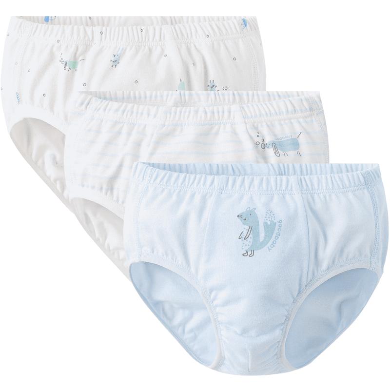 Goodbaby Boys' 100% Cotton Antibacterial Briefs (3-Pack)