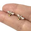 Funny Honey Bee Earrings Ear Stud for Women Dainty Yellow Bee Earrings Exquisite Girl Accessories Gift Fashion Jewelry