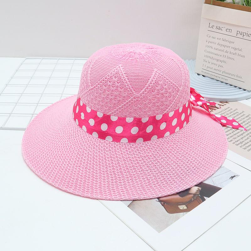 Straw Straw Hat Women's Big Eaves Beach Hat Summer Shading Sun Hat Outdoor Travel Seaside Spring and Autumn Versatile
