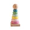 New Kids Rainbow Stacking Ring Tower Stacking Folding Cup Stapelring Blocks Wood Plastic Toddler Toy Baby Infant Toys