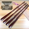 Long Handle Solid Wood Shoehorn for Easy Shoe Wear - Ideal for Pregnant Women & Seniors