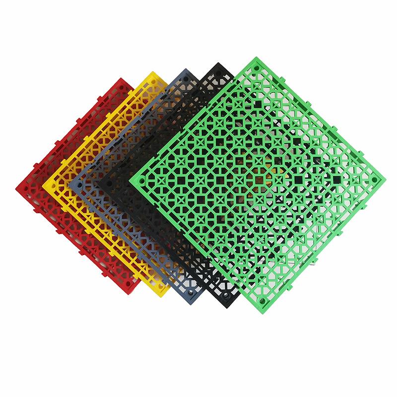 Car Wash Room Floor Grid - 4cm Garage Tile Floor Mat 4S Shop Grid Mat