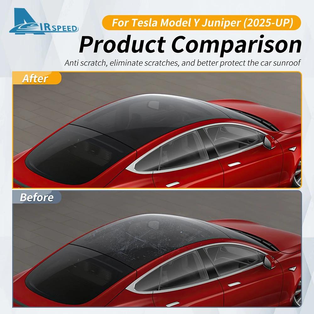 TPU Ice Armor Pre-Cut Sunroof Protection Film for Tesla Model Y Juniper 2025 2026-UP ModelY Heat Insulation Car PPF Accessories