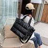 Winter Large Capacity Waterproof Tote Shoulder Bag for Women Space Pad Cotton Feather Down Crossbody Bag Female Casual Handbags