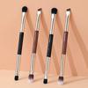 Double Ended Makeup Brush 2-In-1 Highlight & Nose Contour Brush Portable Facial Sculpting Brush For Beginners