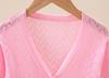 Korean Style Girls' Long Sleeve Knit Cardigan with Sun Protection - Summer 2023