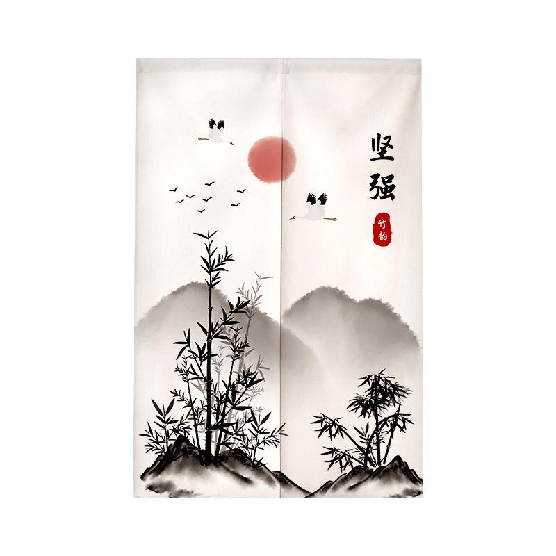 Chinese Style Koi Partition Door Curtain Home Entrance Doorway Living Room Decor Half-Curtain Kitchen Partition Bedroom Noren