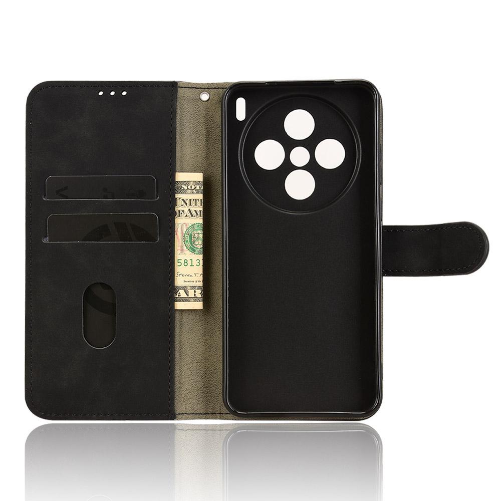 For vivo X200s 5G Leather Case Skin Feel Anti Drop Wallet Flip Phone Cover