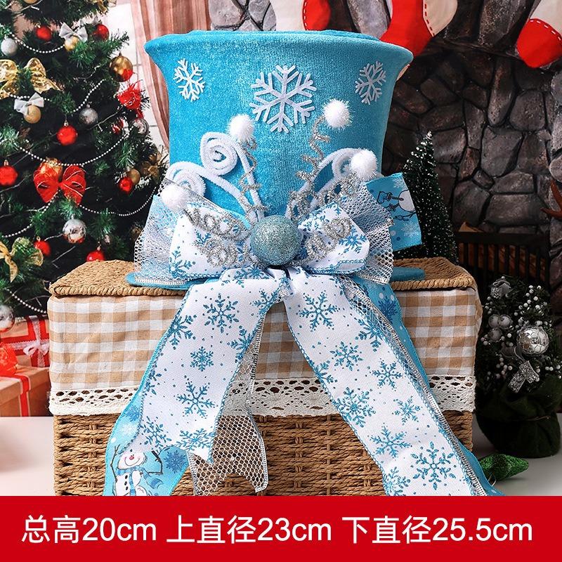 Christmas Tree Topper Hat With Spring Bowknot Star Decor