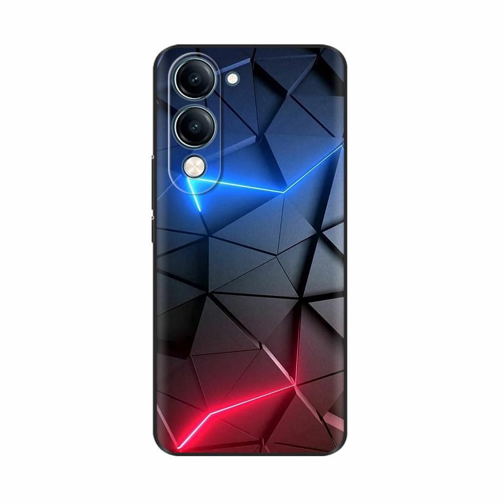 For Vivo Y19 5G Case Cool Painting Soft TPU Covers Black Silicone Back Cover for Vivo Y19 5G Y 19 Phone Cases Cartoon Fundas