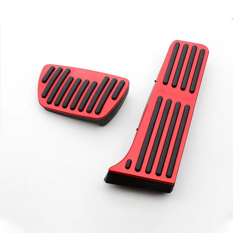 For Toyota RAV4 XA50 Hybrid Aluminum Alloy Car Accelerator Brake Pedal Rest Foot Pedal Cover Pad Accessories