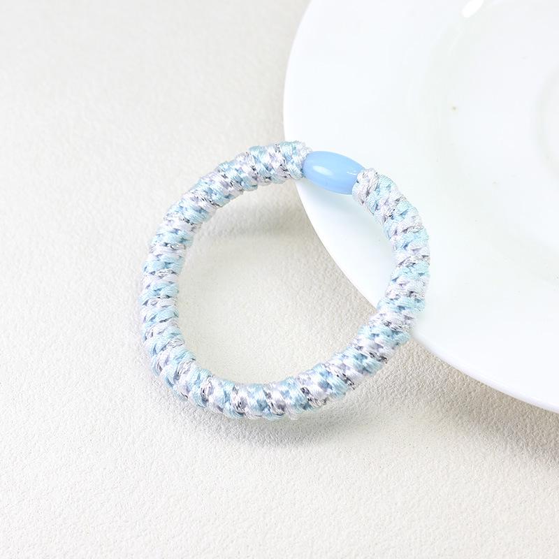 High-Elastic Embroidery Thread Hair Tie for Women - Twisted Ponytail Holder