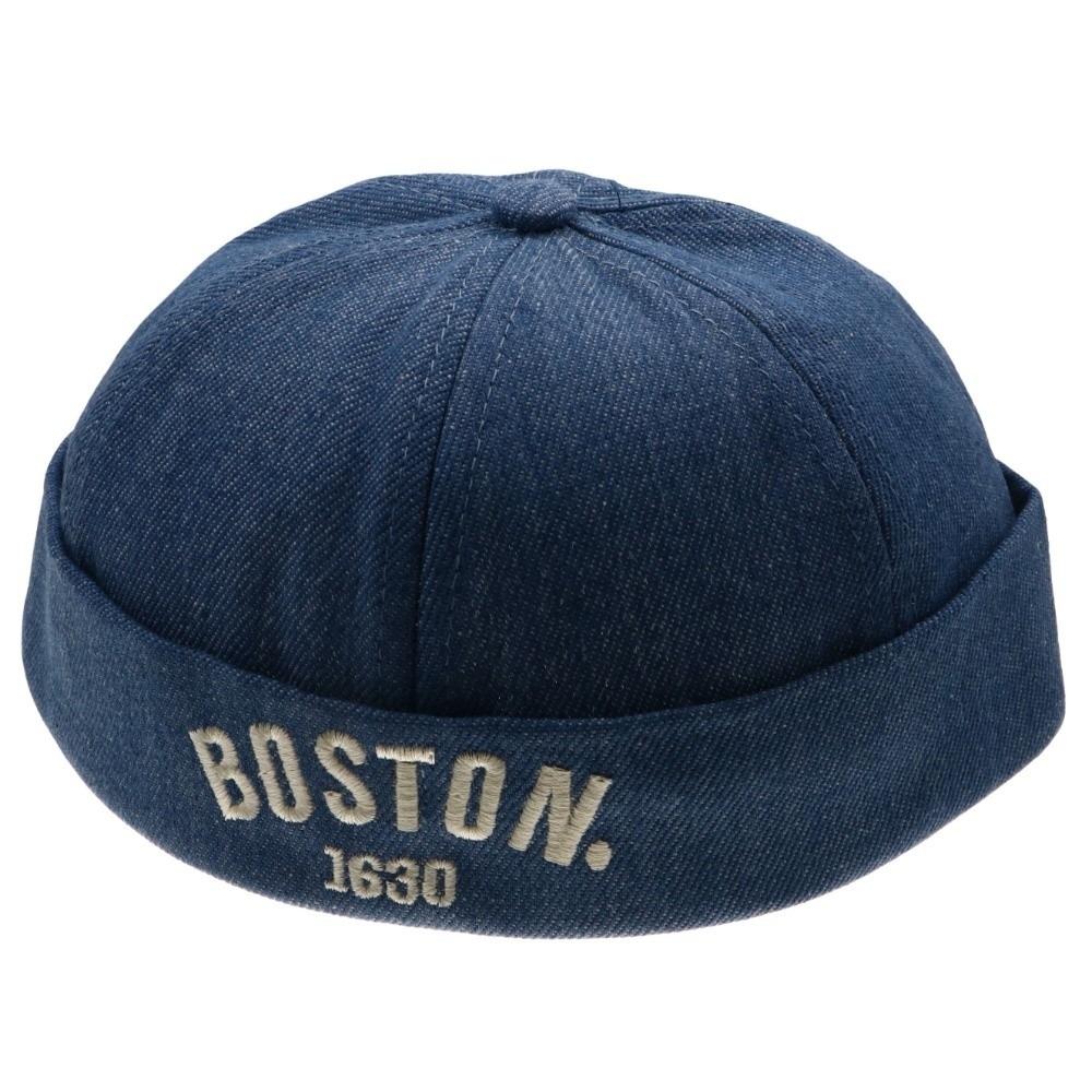 Adjustable Baby Brimless Hat Letter Embroidered Landlord Cap Retro Children Melon Beanie  Summer