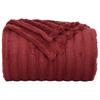 Throw Blanket Burgundy Red 270 x 240 cm Fleece